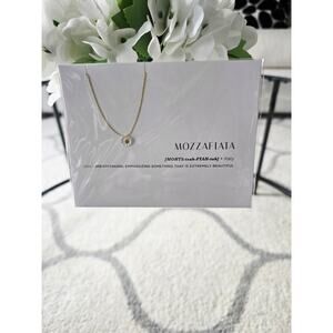 14K Gold Dipped Necklace Mozzafiata Italy Flower Charm New